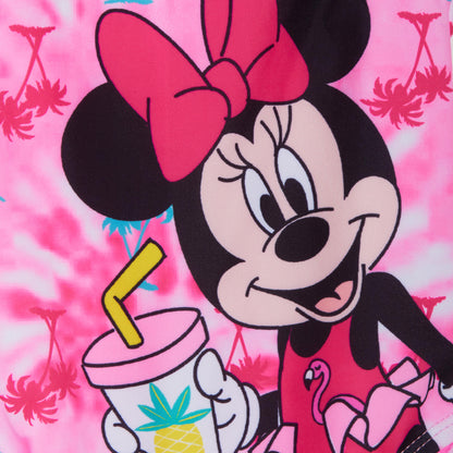 Girls Minnie Mouse Swimming Costume Kids Disney One Piece Swimsuit Swimwear