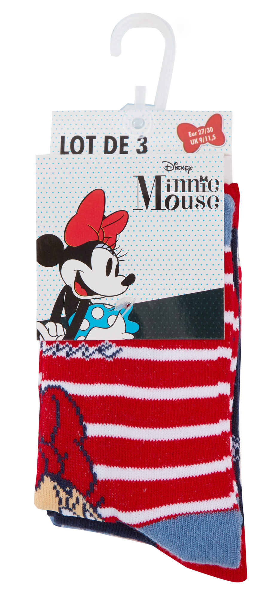 Minnie Mouse 3 Pack Socks Kids Disney Classics Multipack Ankle Socks Kids Gift