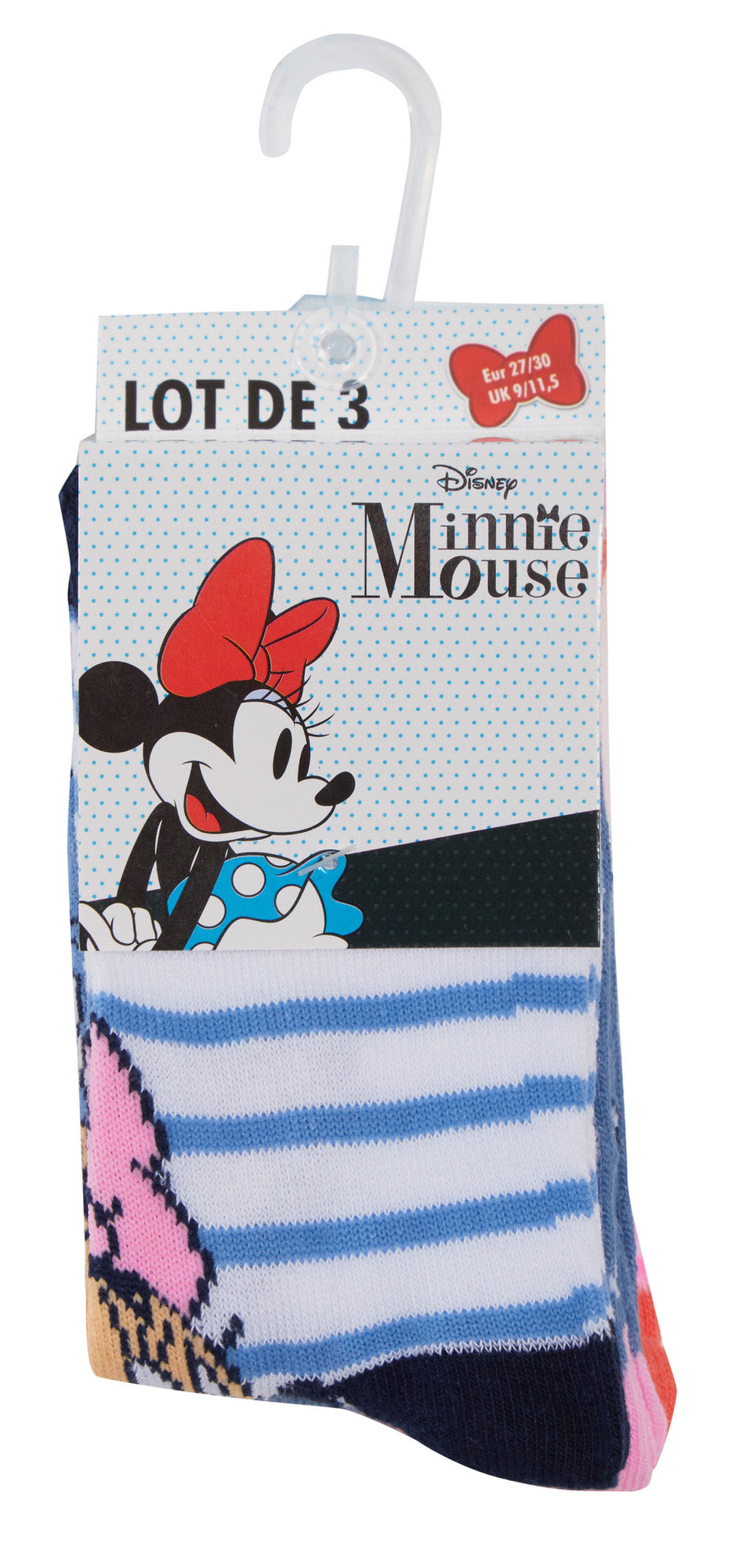 Minnie Mouse 3 Pack Socks Kids Disney Classics Multipack Ankle Socks Kids Gift