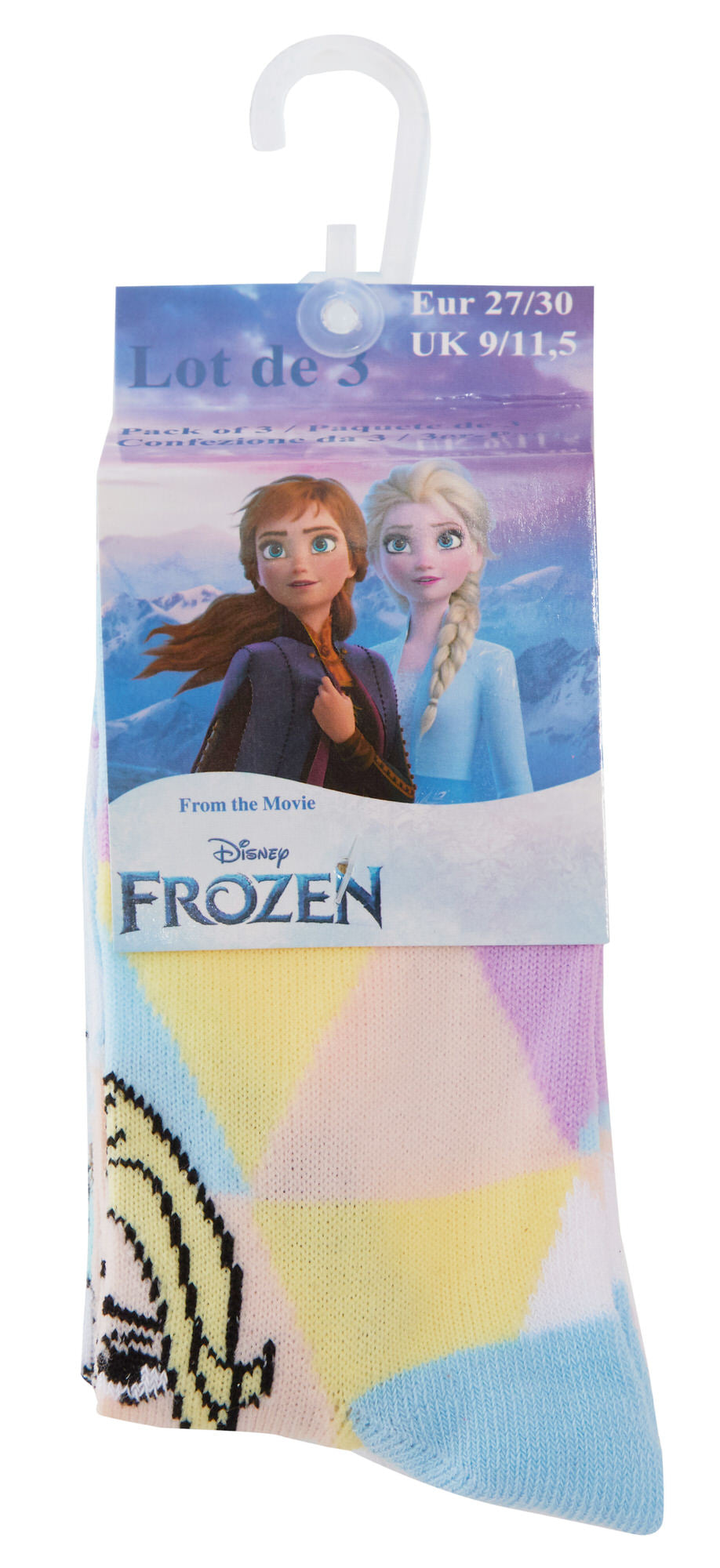 Girls Disney Frozen 3 Pack Socks Kids Elsa Multipack Ankle Socks For Kids Gift
