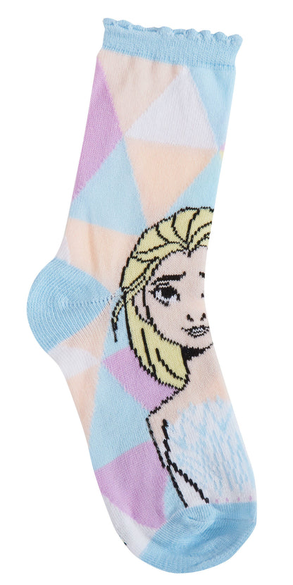Girls Disney Frozen 3 Pack Socks Kids Elsa Multipack Ankle Socks For Kids Gift