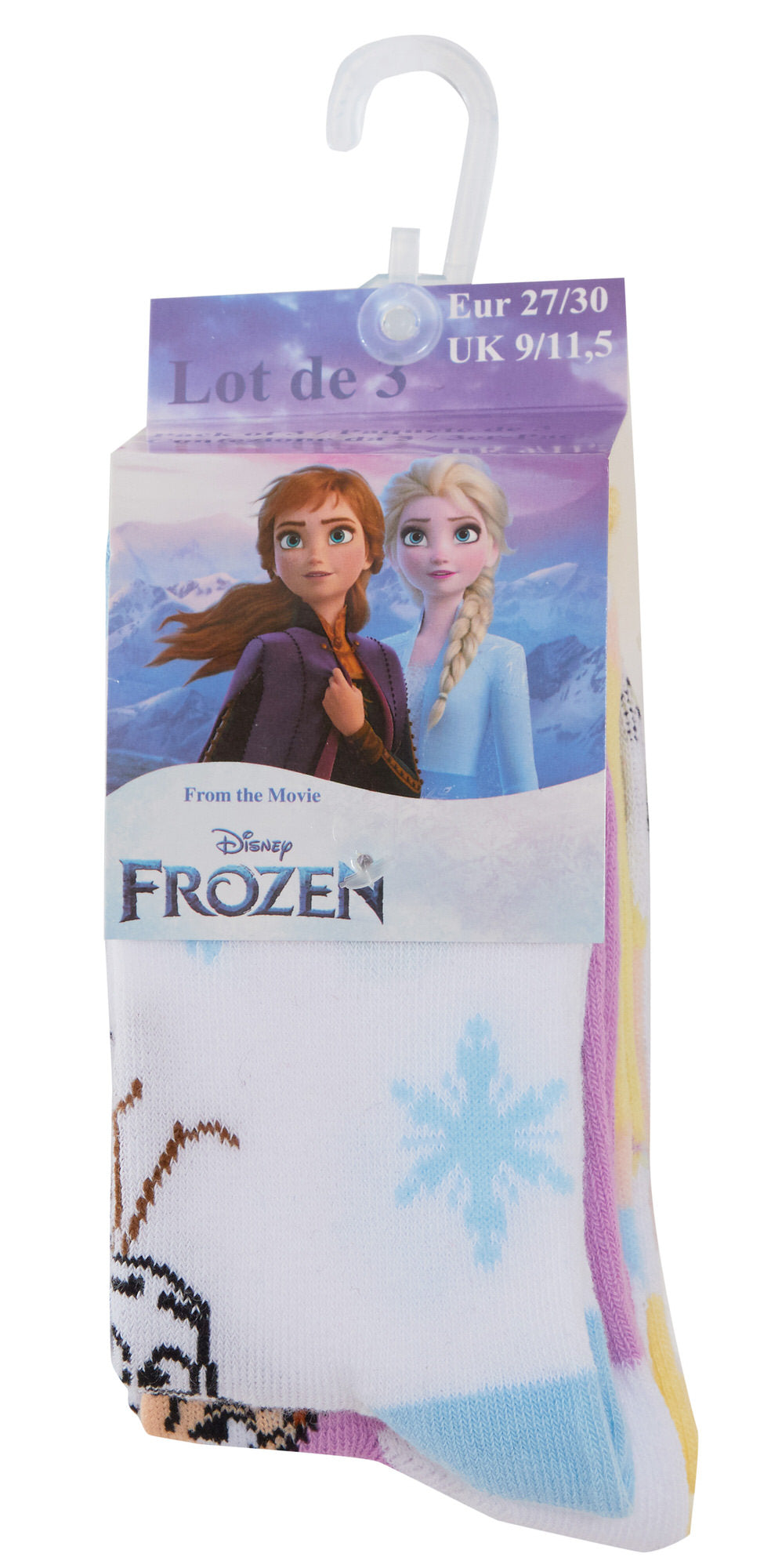 Girls Disney Frozen 3 Pack Socks Kids Elsa Multipack Ankle Socks For Kids Gift