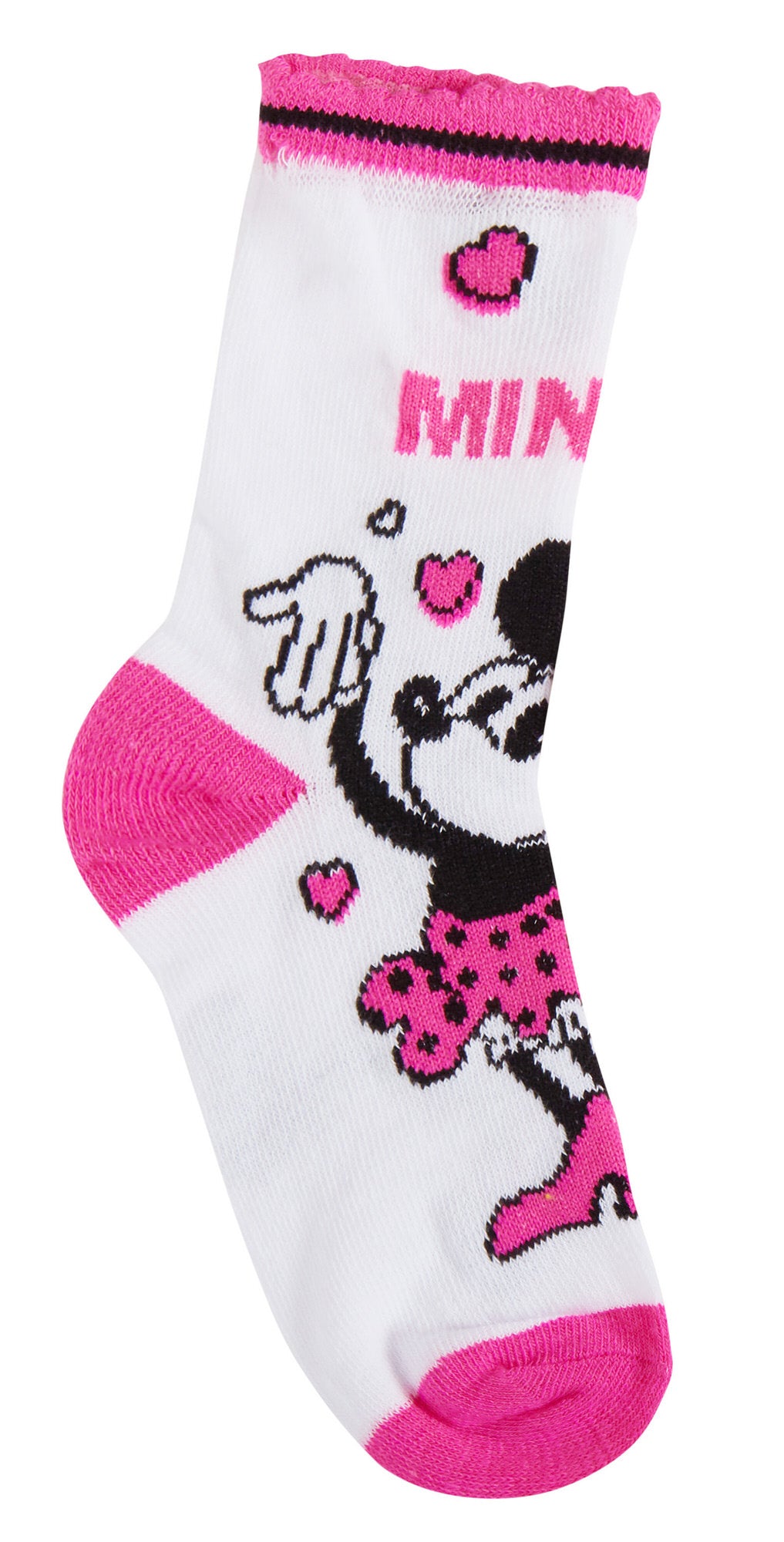 Minnie Mouse 3 Pack Socks Girls Disney Classics 100 Years Multipack Ankle Socks