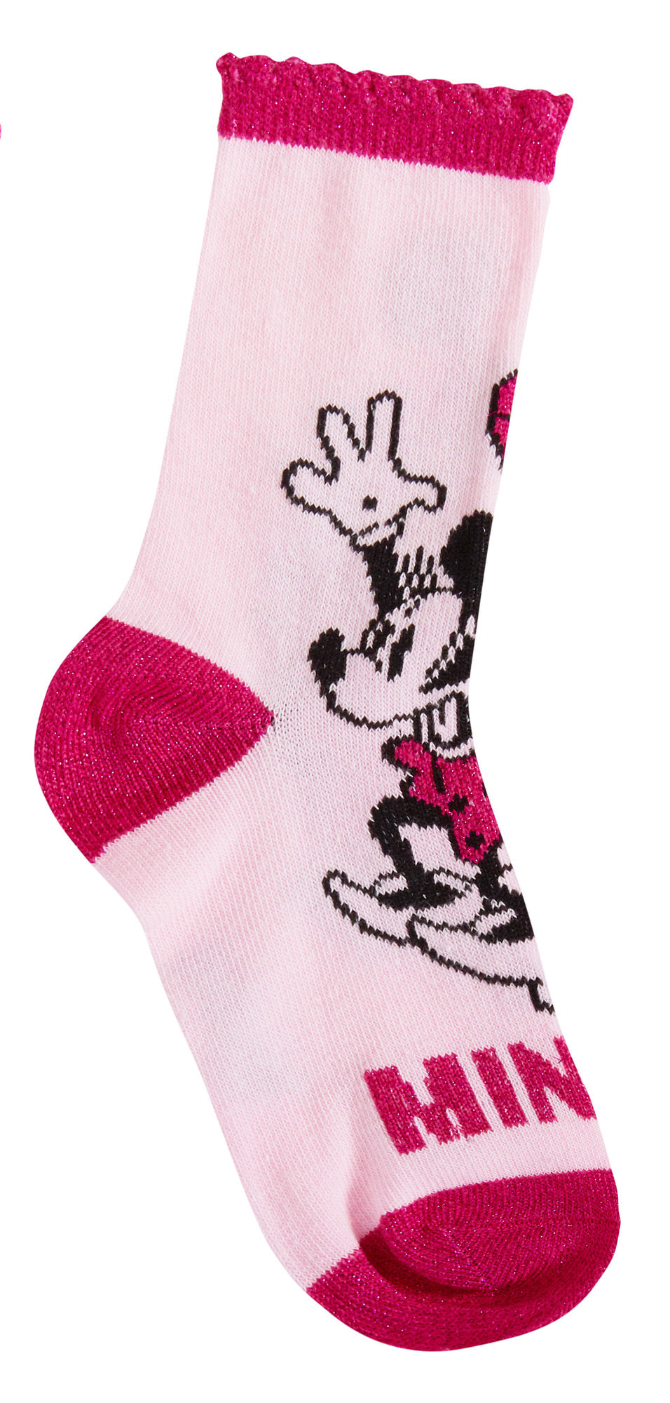 Minnie Mouse 3 Pack Socks Girls Disney Classics 100 Years Multipack Ankle Socks
