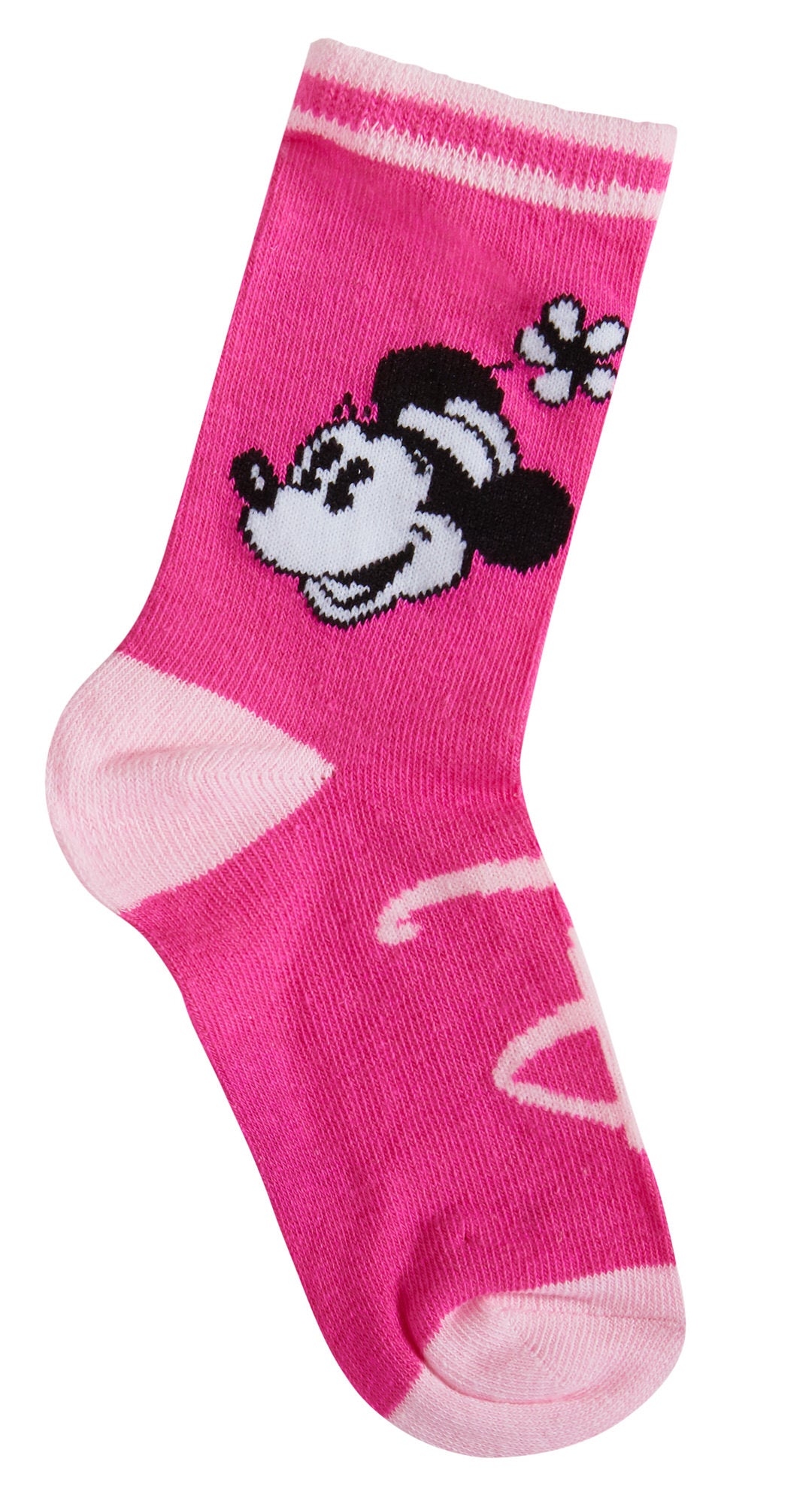 Minnie Mouse 3 Pack Socks Girls Disney Classics 100 Years Multipack Ankle Socks
