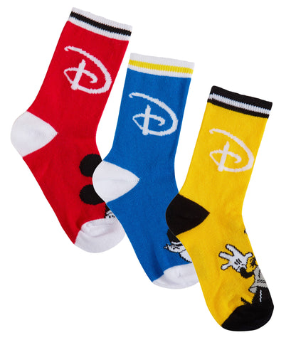 Boys Disney 3 Pack Socks Kids Mickey Mouse Multipack Ankle Socks 3 Pairs School