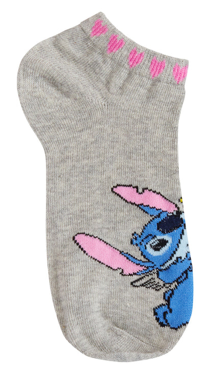 Lilo & Stitch 3 Pack Socks Womens Teens Disney Ankle Socks Trainer Liners Gift