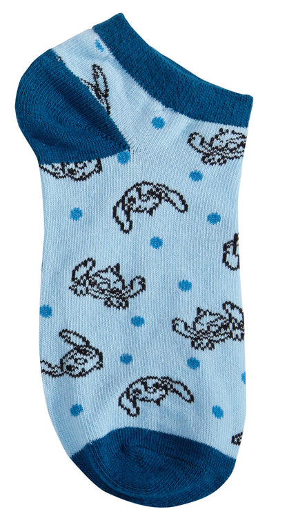 Lilo & Stitch 3 Pack Socks Womens Teens Disney Ankle Socks Trainer Liners Gift