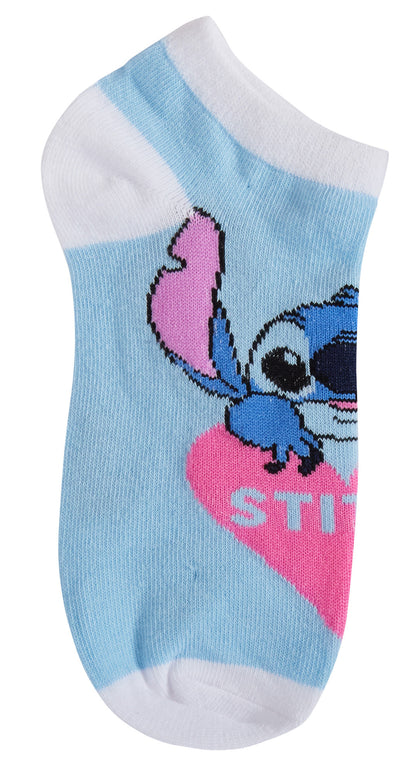 Lilo & Stitch 3 Pack Socks Womens Teens Disney Ankle Socks Trainer Liners Gift