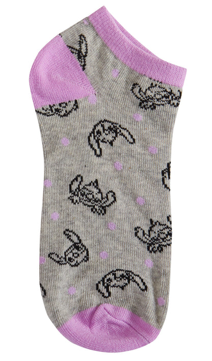 Lilo & Stitch 3 Pack Socks Womens Teens Disney Ankle Socks Trainer Liners Gift