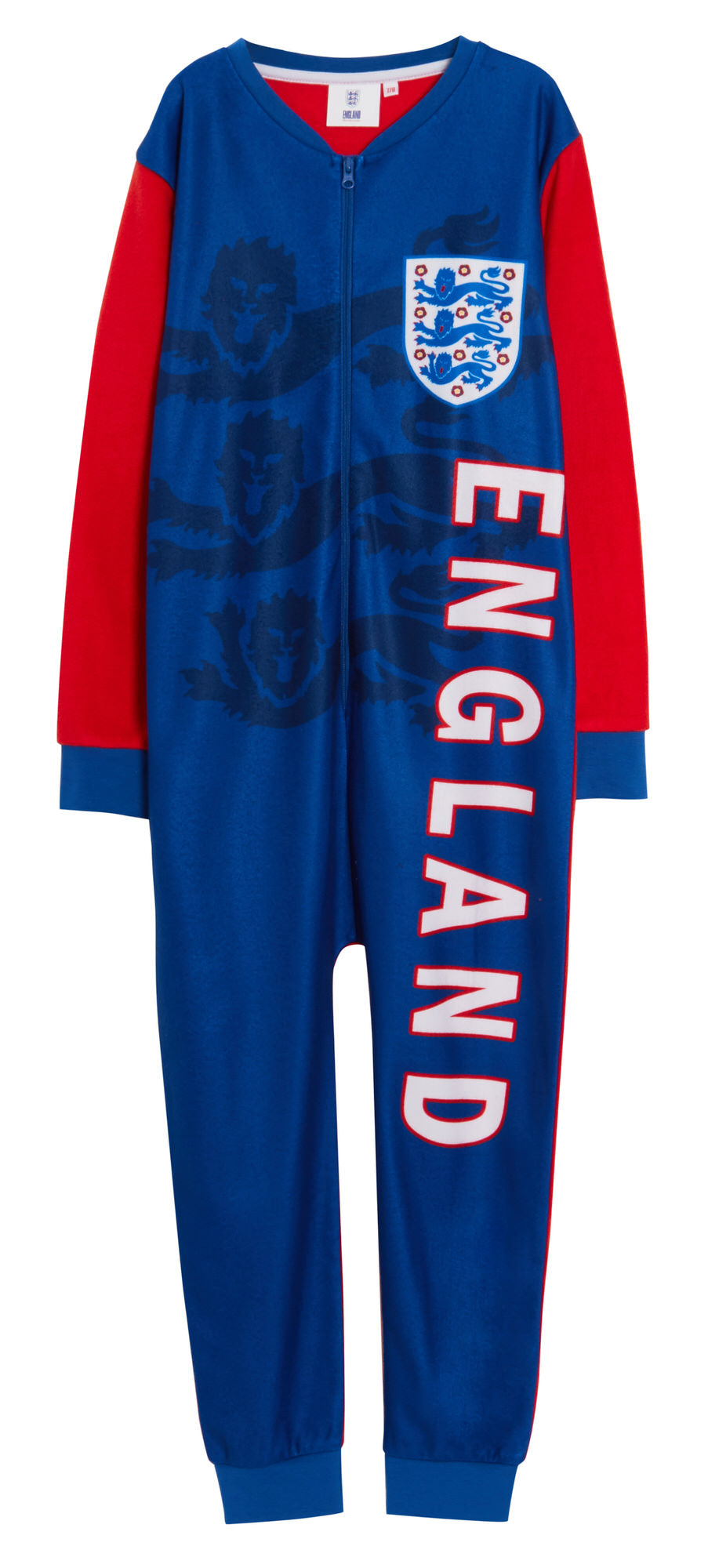 England Football All In One Kids World Cup Pyjamas Three Lions Kids Football Pjs