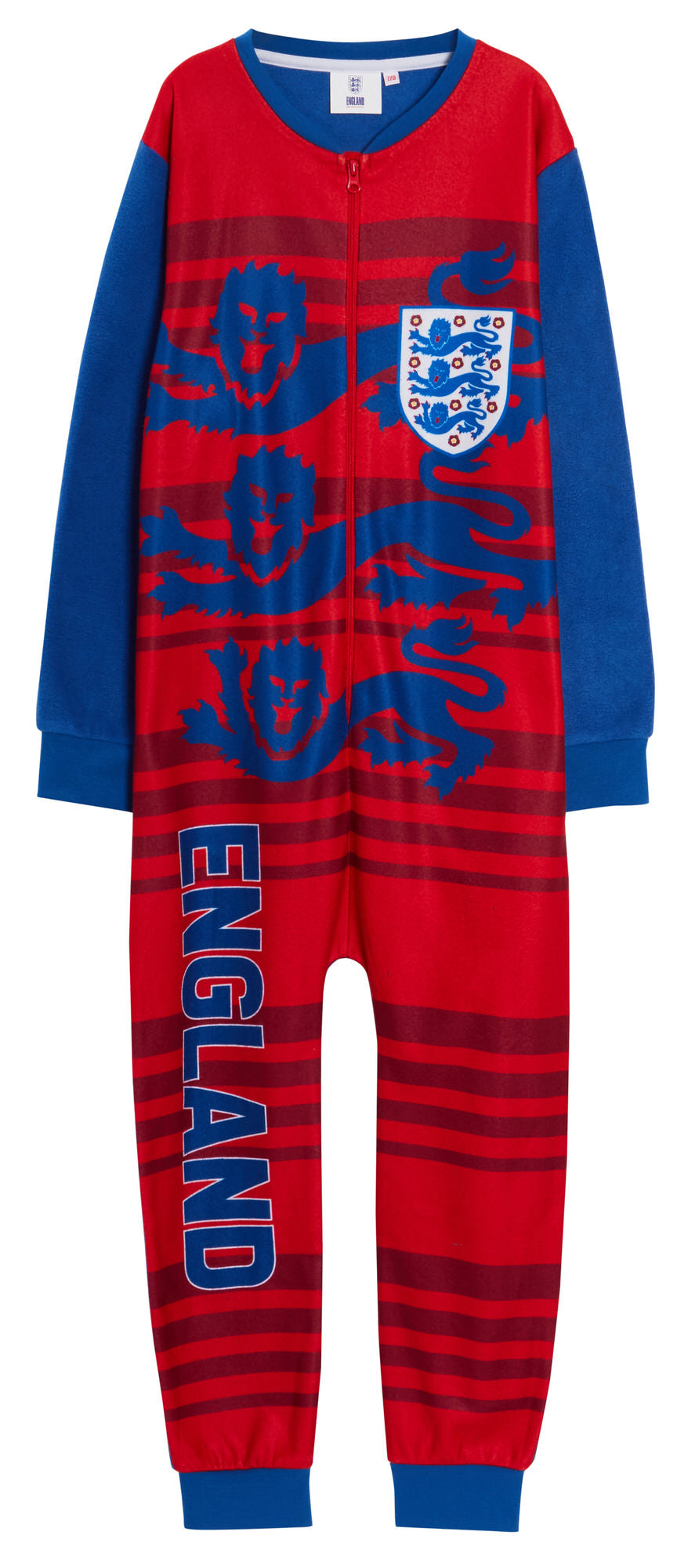England Football All In One Kids World Cup Pyjamas Three Lions Kids Football Pjs