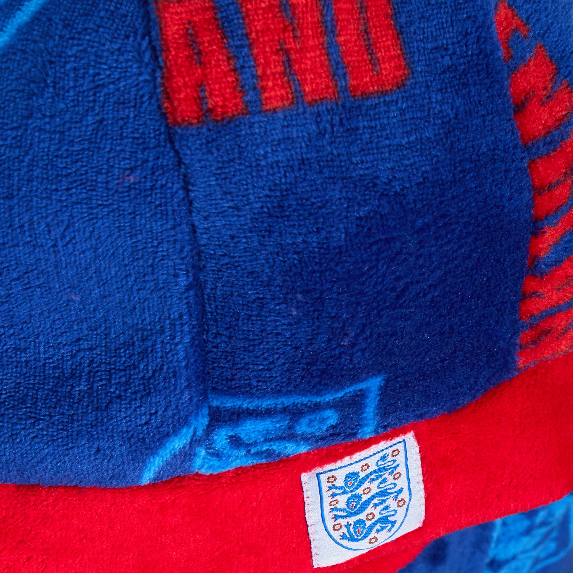 England Football Dressing Gown Kids Hooded Bathrobe Boys Fleece England Robe