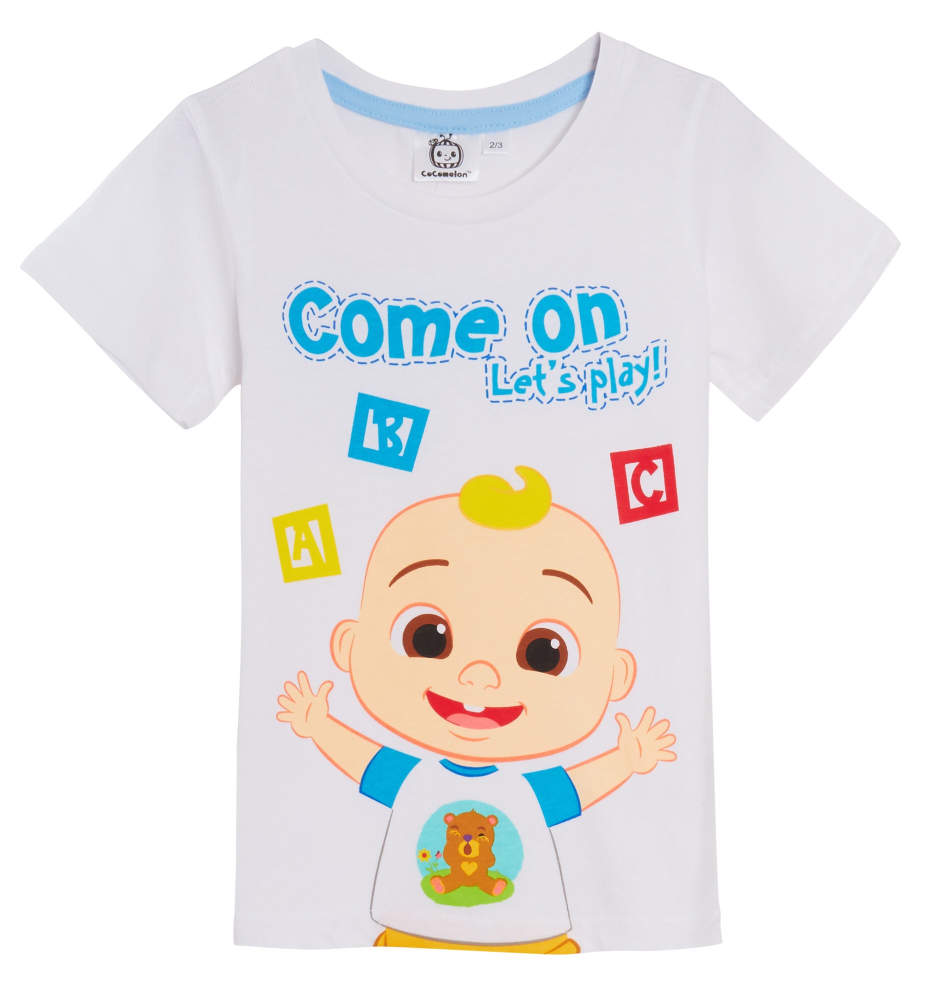 CoCoMelon Boys T-Shirt + Joggers Set JJ Tracksuit Set Top Daywear Holiday Outfit