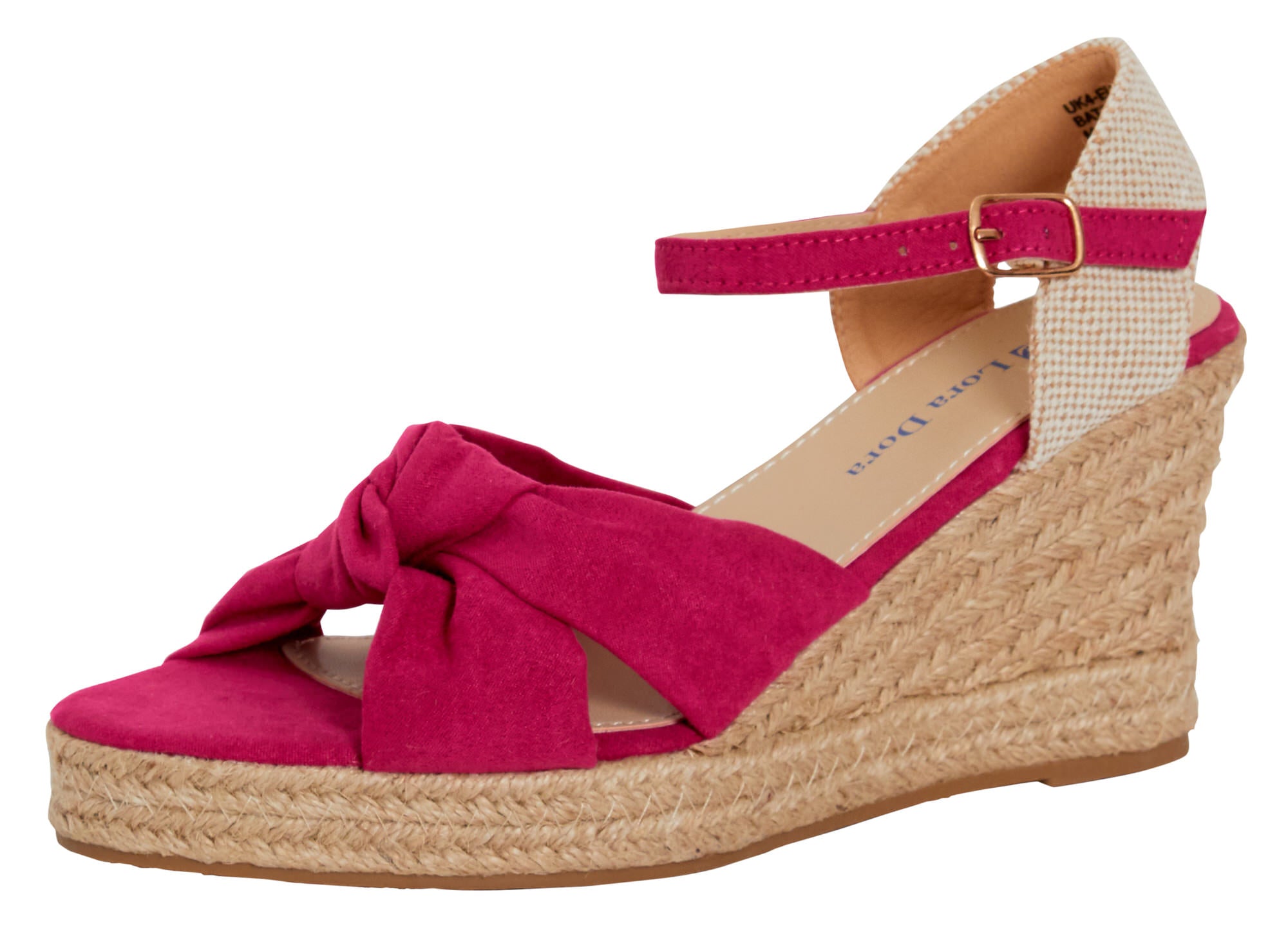 Womens Open Toe Wedge Sandals Espadrille Wedges Strappy Hessian Ankle Wrap Shoes