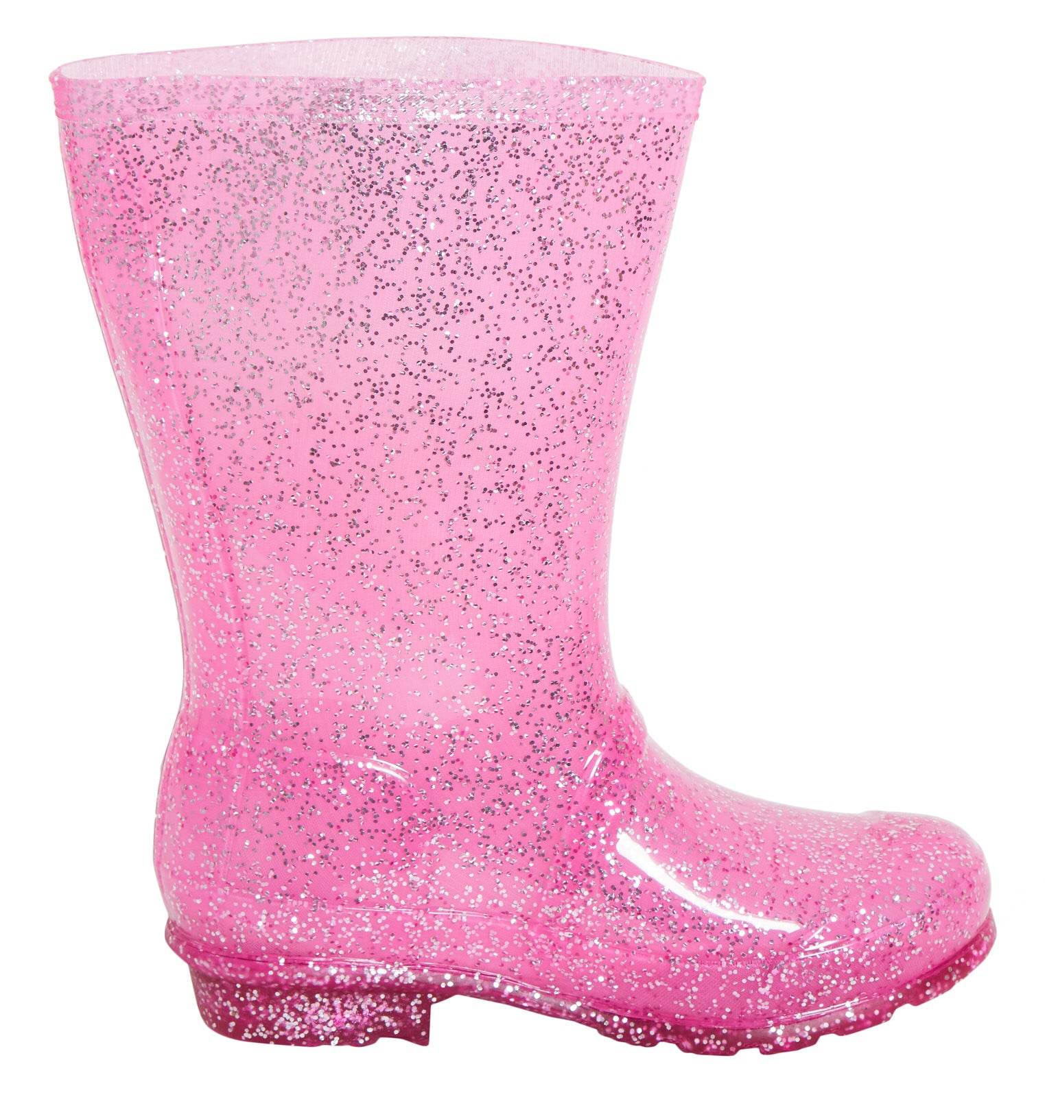 Girls Rainbow Glitter Wellington Boots Kids Wellies Rain Shoes Tall Snow Boots