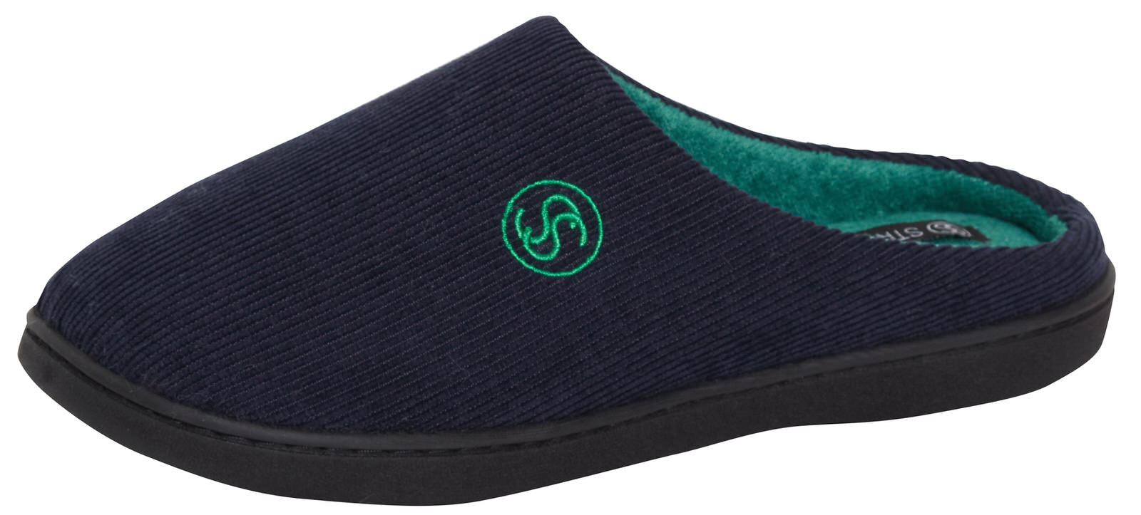 Strong Souls Mens Memory Foam Slippers Open Back Fleece Lined Mules House Shoes