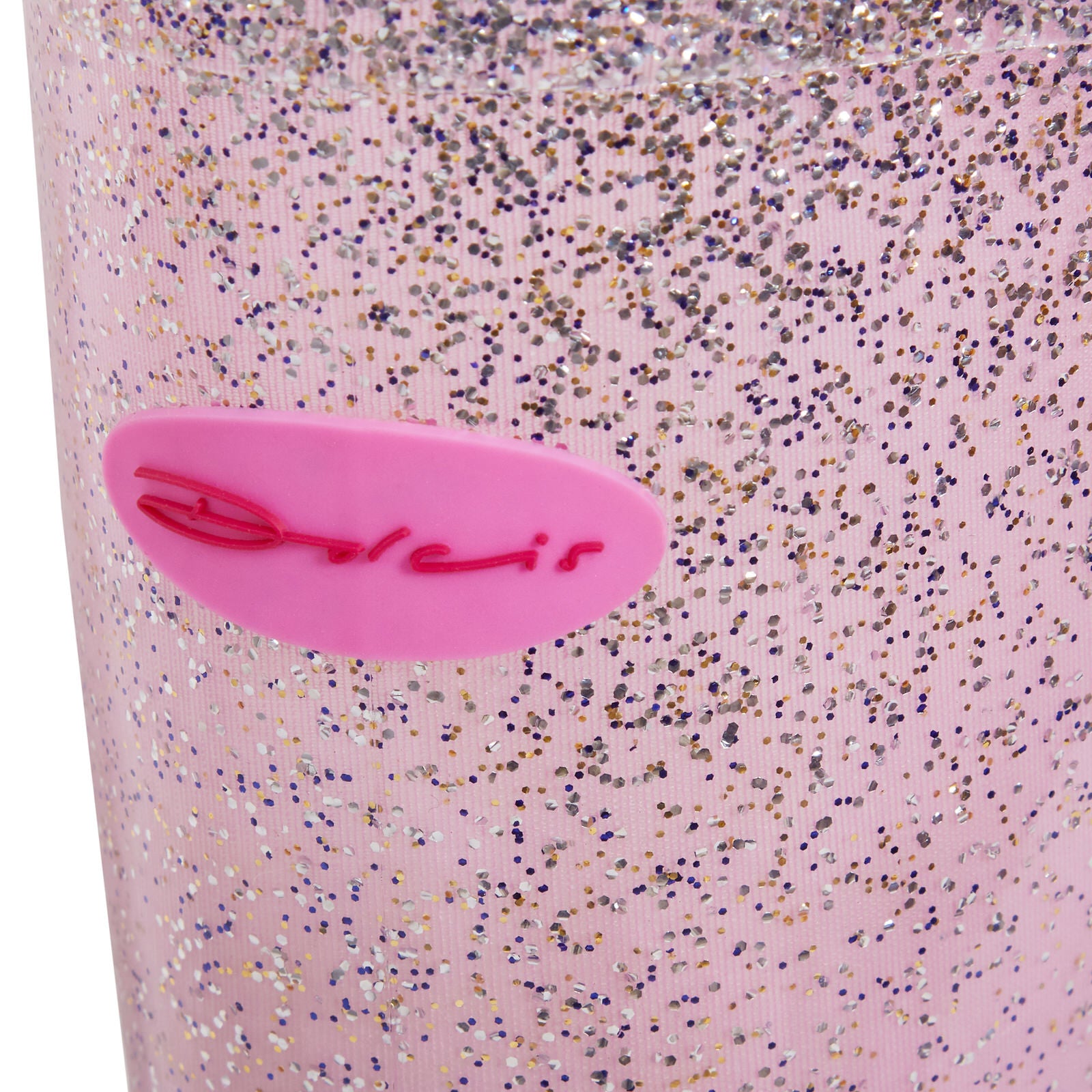Pink Glitter Girls Wellington Boots with Bow Womens Wellies Rain Snow Shoes