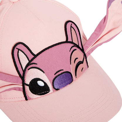 Girls Disney Angel Baseball Cap Kids 3D Ears Lilo & Stitch Summer Peaked Sun Hat