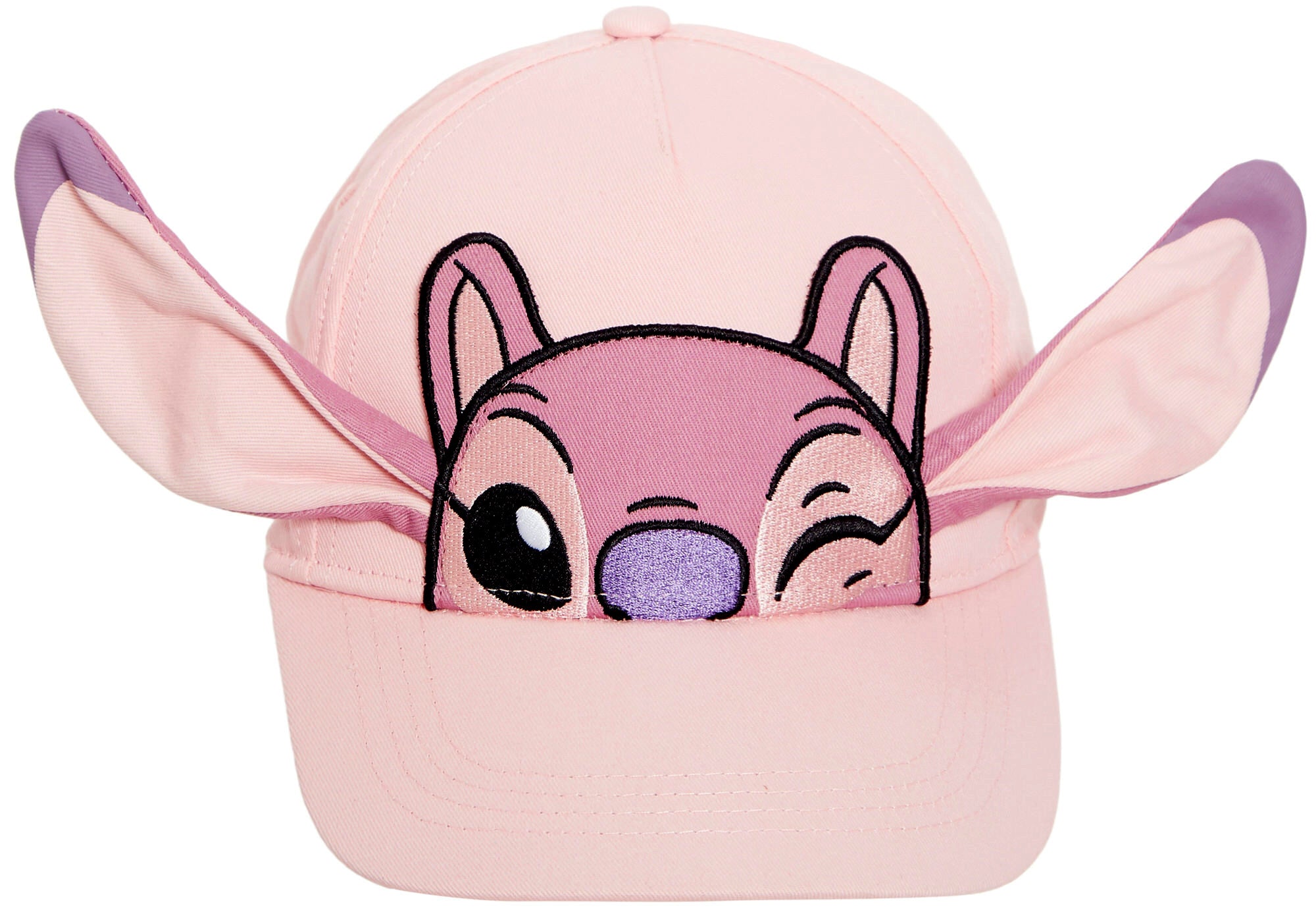 Girls Disney Angel Baseball Cap Kids 3D Ears Lilo & Stitch Summer Peaked Sun Hat