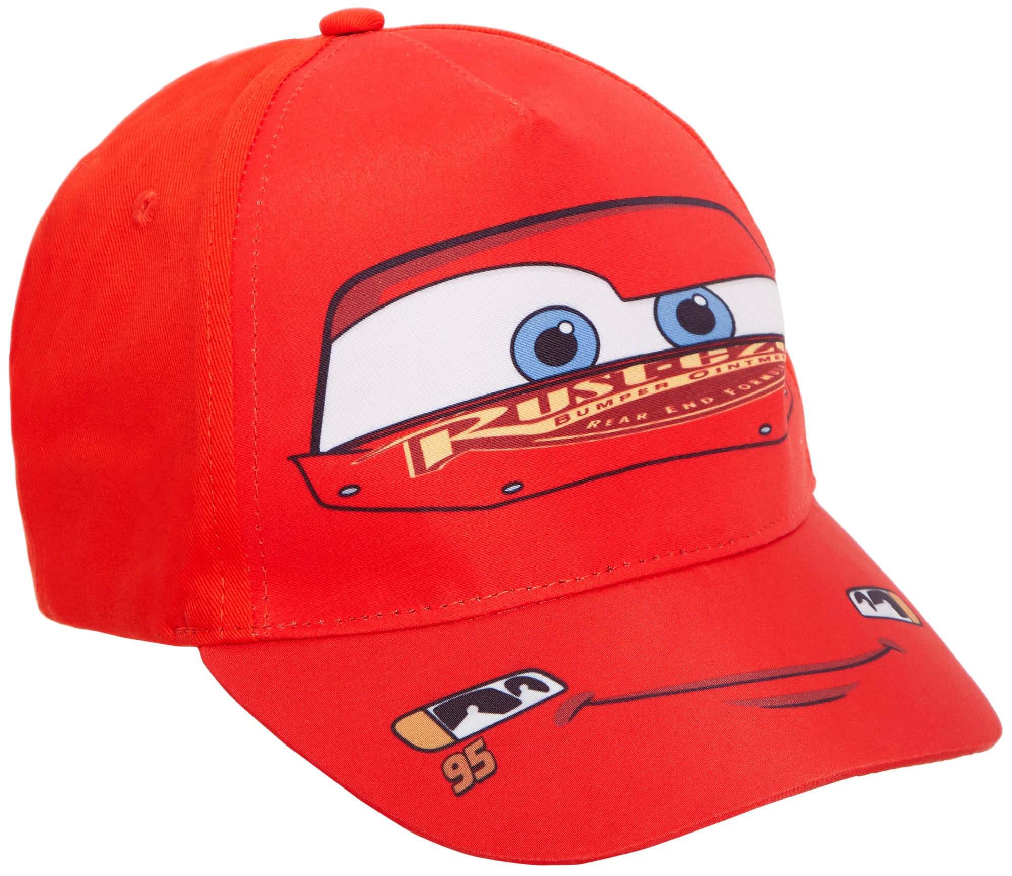 Disney Cars Baseball Cap For Kids Lightning McQueen Peaked Sun Hat Adjustable Dress Up Accessory