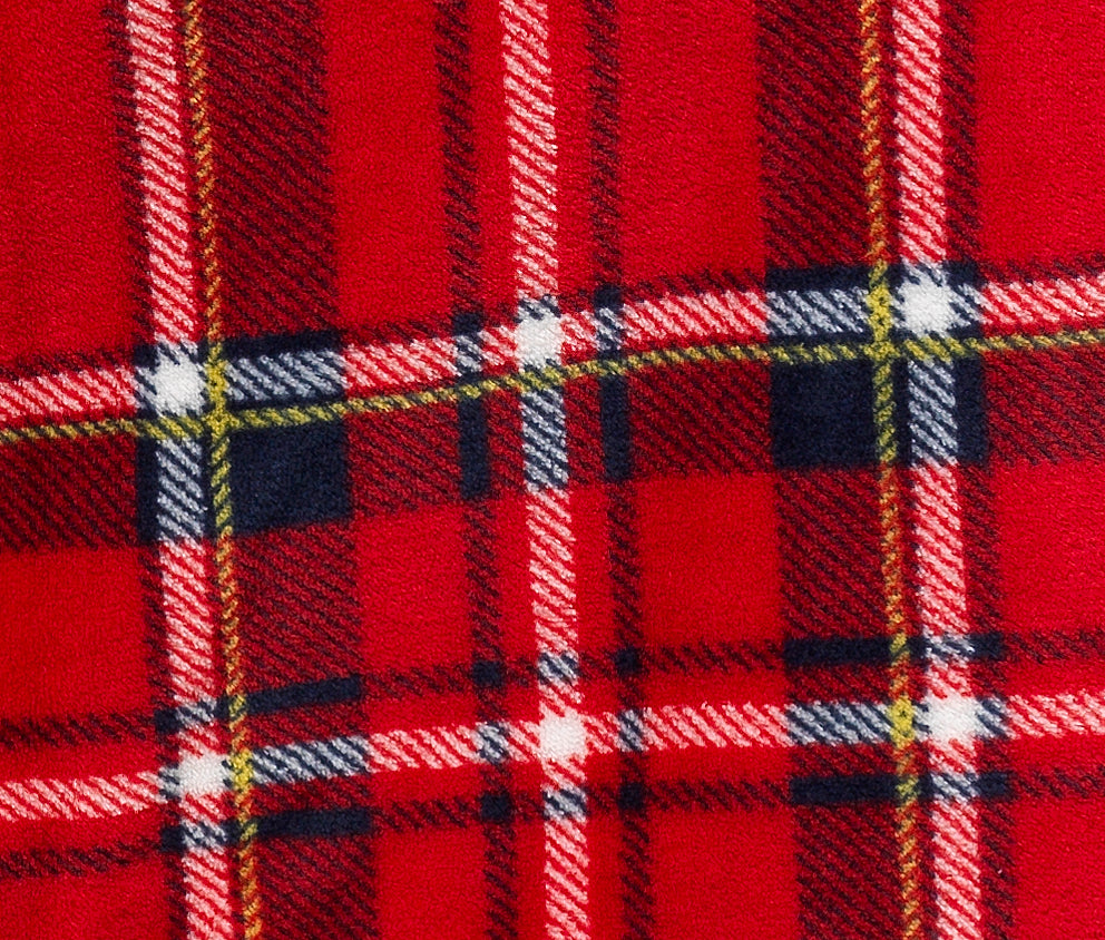 Ladies Dressing Gown Womens Luxury Tartan Check Robe Hooded Sherpa Housecoat