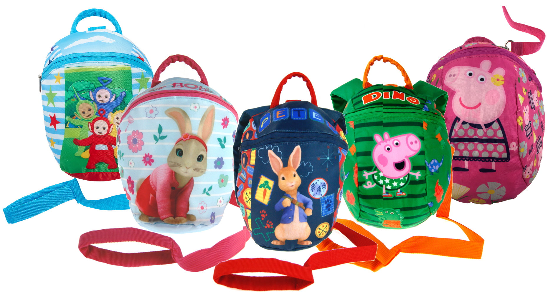 Boys Girls Character Backpack With Detachable Reins Toddlers Nursery Safety Bag