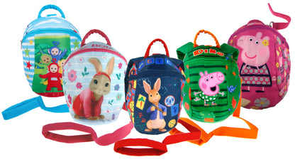 Boys Girls Character Backpack With Detachable Reins Toddlers Nursery Safety Bag