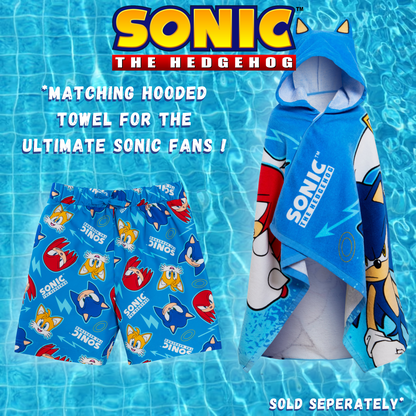 Boys Sonic The Hedgehog Swim Shorts Swimming Shorts Trunks Holiday Board Shorts