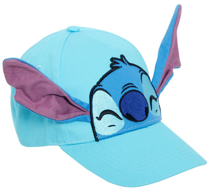 Disney Stitch Baseball Cap Kids Boys Girls 3D Ears Lilo & Stitch Summer Peaked Sun Hat