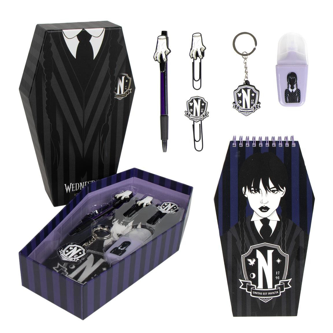 Wednesday Stationary Set Adults Teens Wednesday Gift Boxed Note Pad + Pen Set