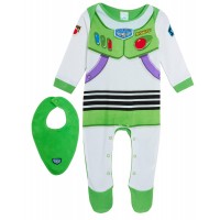 Baby Boys Buzz Lightyear Babygrow + Bandanna Outfit
